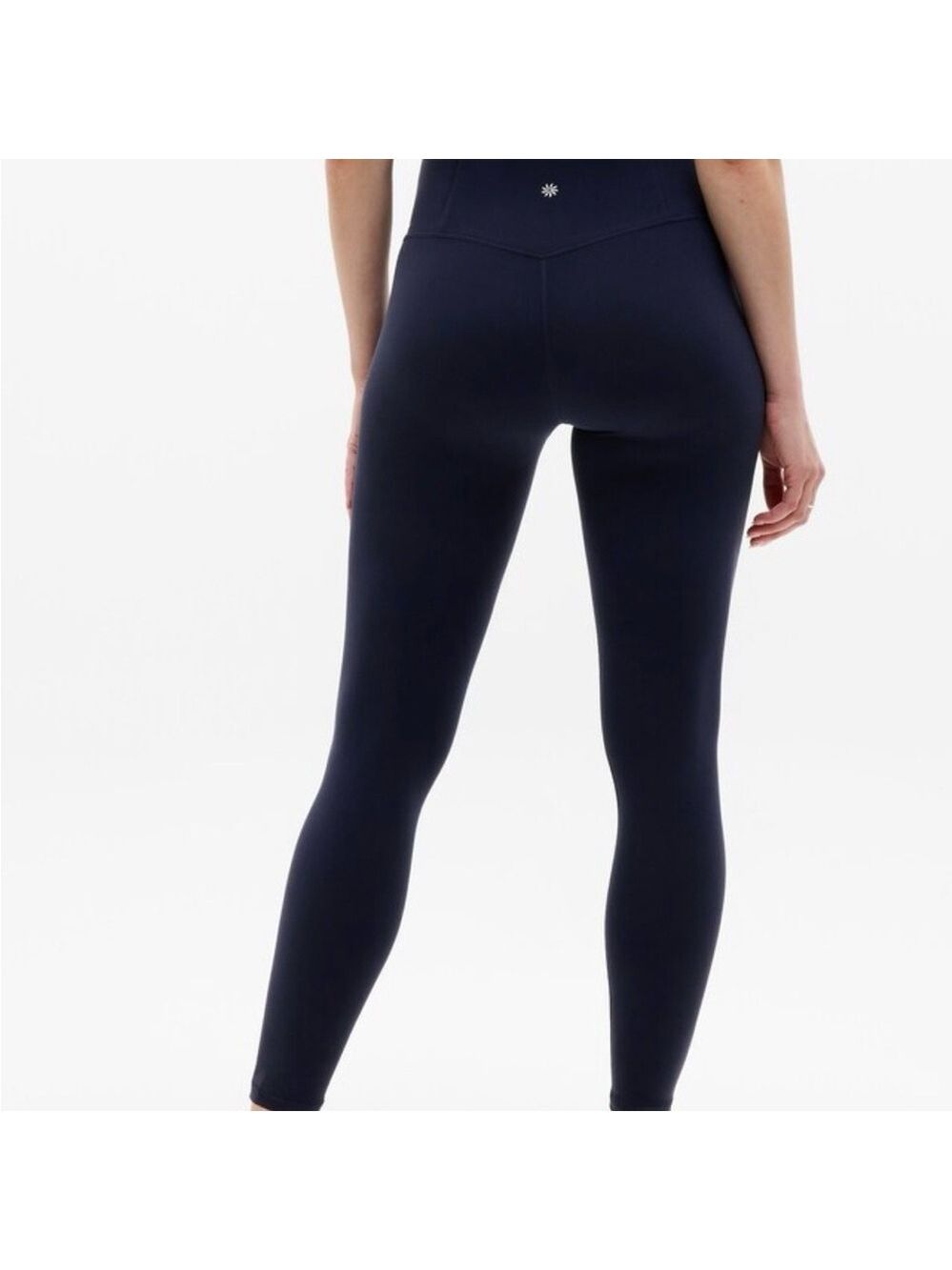 Athleta High-Waist Elation Ultra HR 7/8 Blue Leggings Sz Large